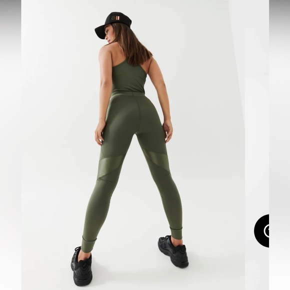 NWT $129 PE NATION Leggings, Green, Small - Picture 2 of 5